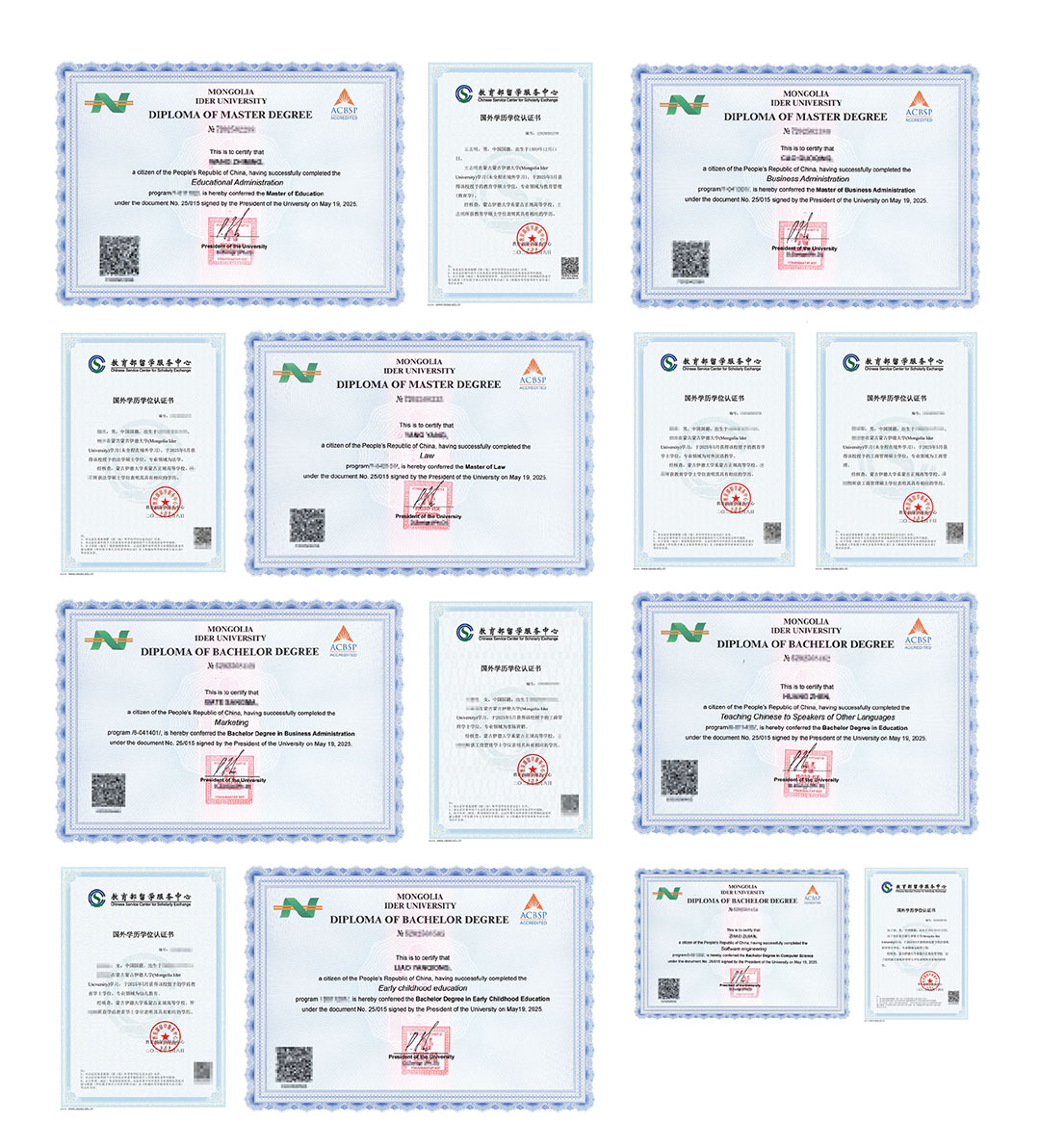 Academic degree Certification